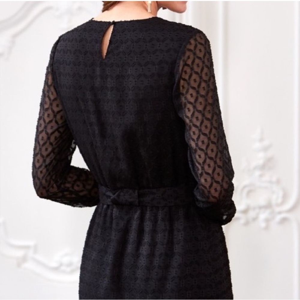 Sézane Moss Dress Black Size 4 US / 36 FR - Picture 3 of 17